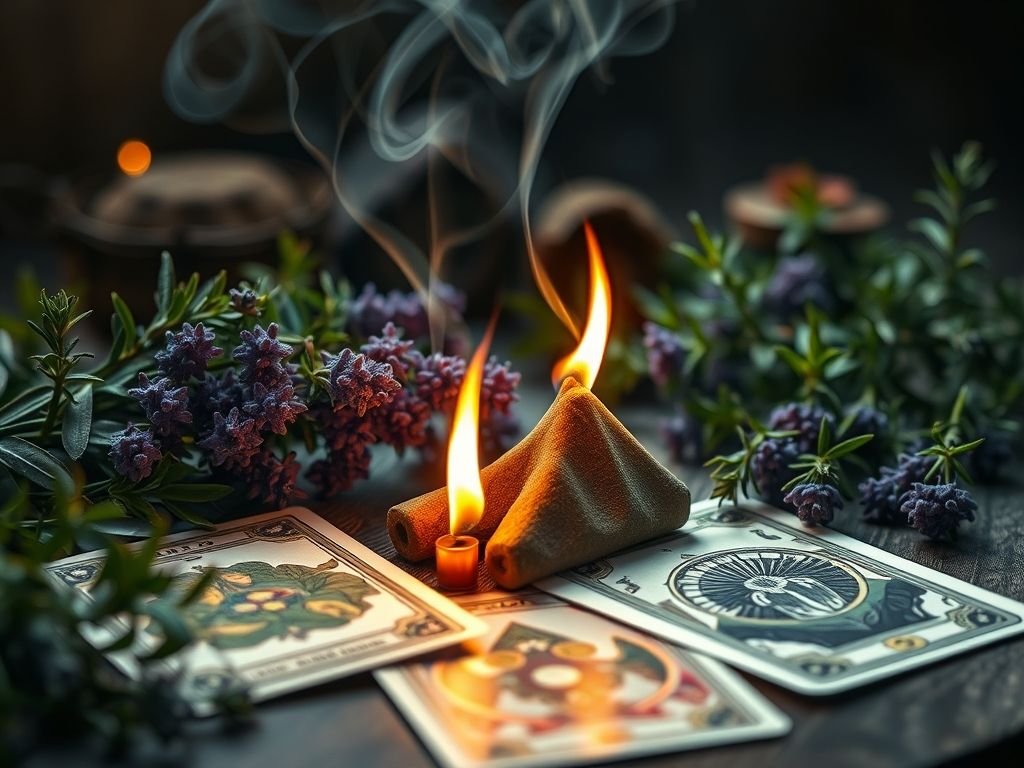 Incenso de plantas aromáticas